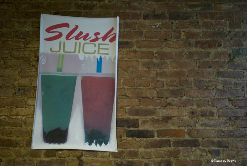 Slush sign at Grini's